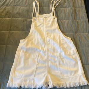 Aerie Overalls white…worn once